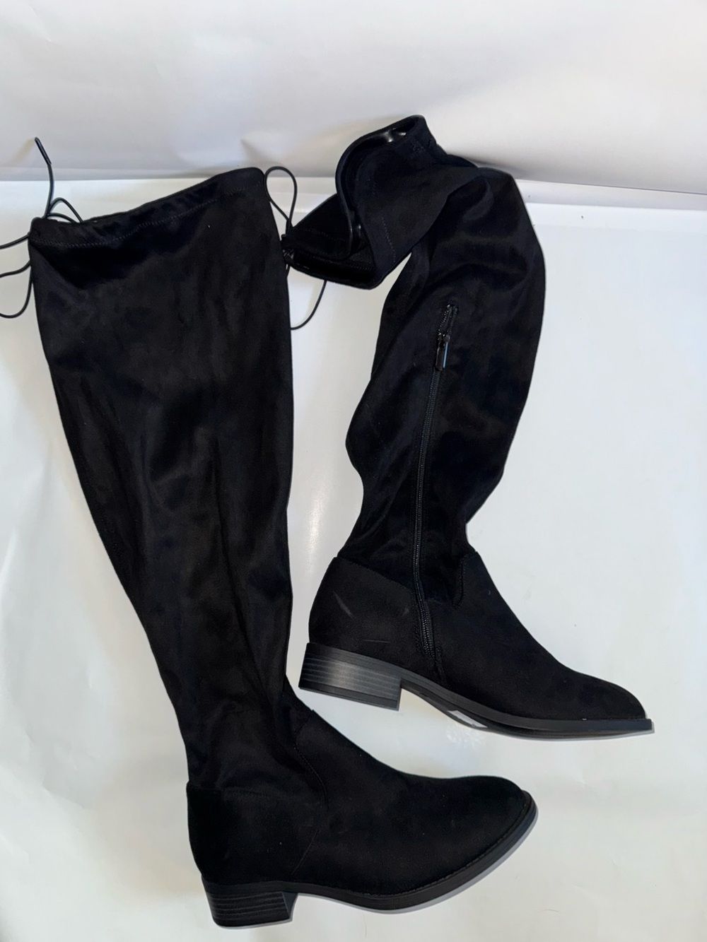 torrid Black Over-the-Knee Suede-Look Riding Boots